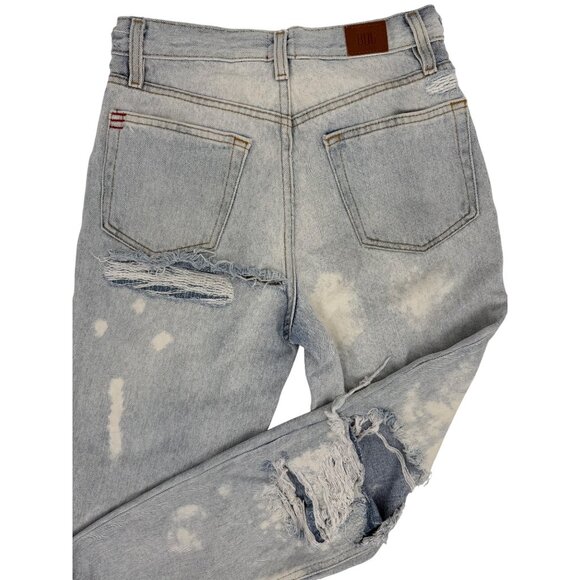 Urban Outfitters BDG Grunge 90s Ripped Distressed High Rise Straight Denim Jeans - Picture 13 of 16